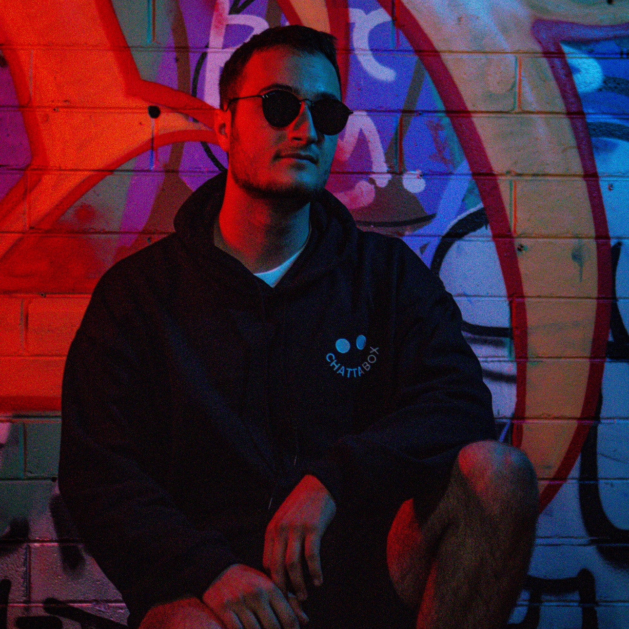EMBROIDERED CHATTABOX SMILE HOODIE